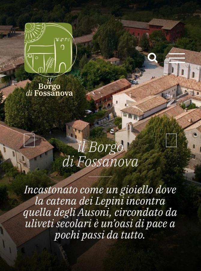 Casette Rosse Nel Borgo Medievale Di Fossanova Apartment *