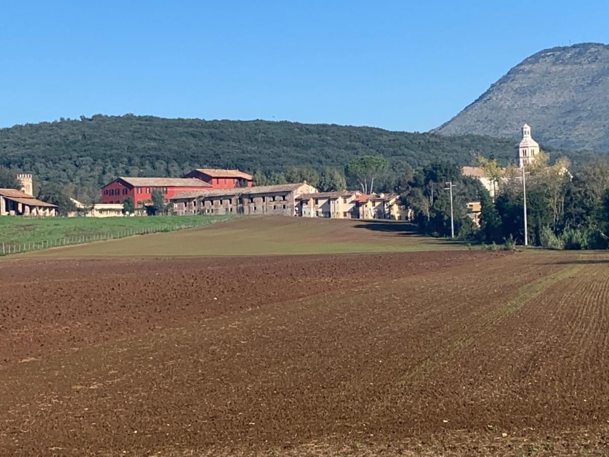 Casette Rosse Nel Borgo Medievale Di Fossanova *